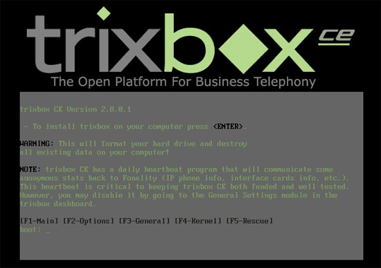 Установка TrixBox 2.8 - ANYfix